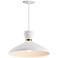 Maxim Carillon 15 3/4" Wide White Satin Brass Pendant Light
