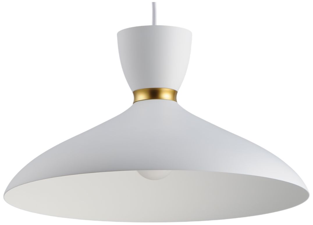 Image 4 Maxim Carillon 15 3/4" Wide White Satin Brass Pendant Light more views
