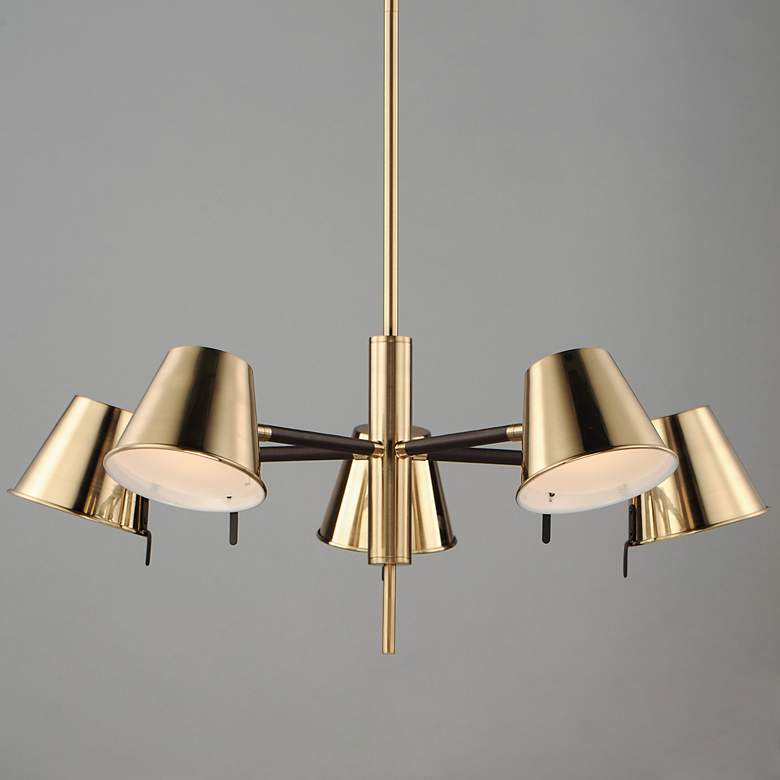 Image 3 Maxim Carlo 28" Wide 5-Light Bronze Downlight Modern Chandelier more views