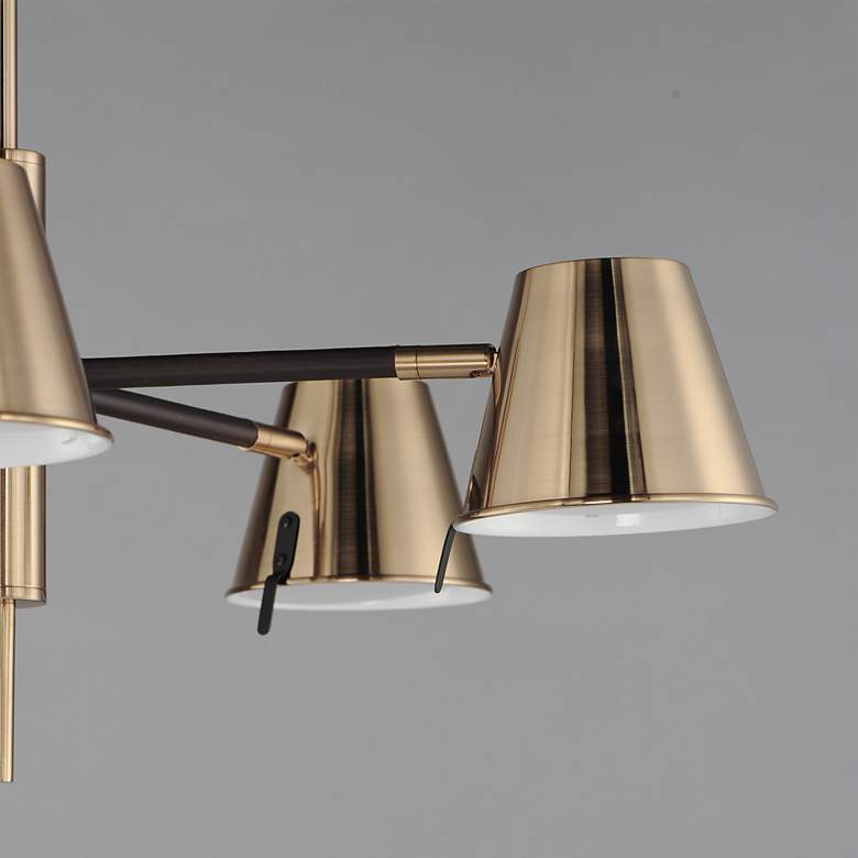 Image 5 Maxim Carlo 28" Wide 5-Light Bronze Downlight Modern Chandelier more views