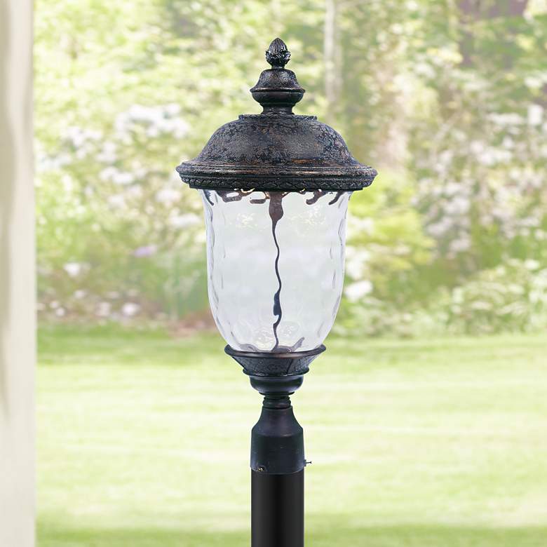 Image 1 Maxim Carriage House 12 1/2 inch Wide LED Outdoor Post Light