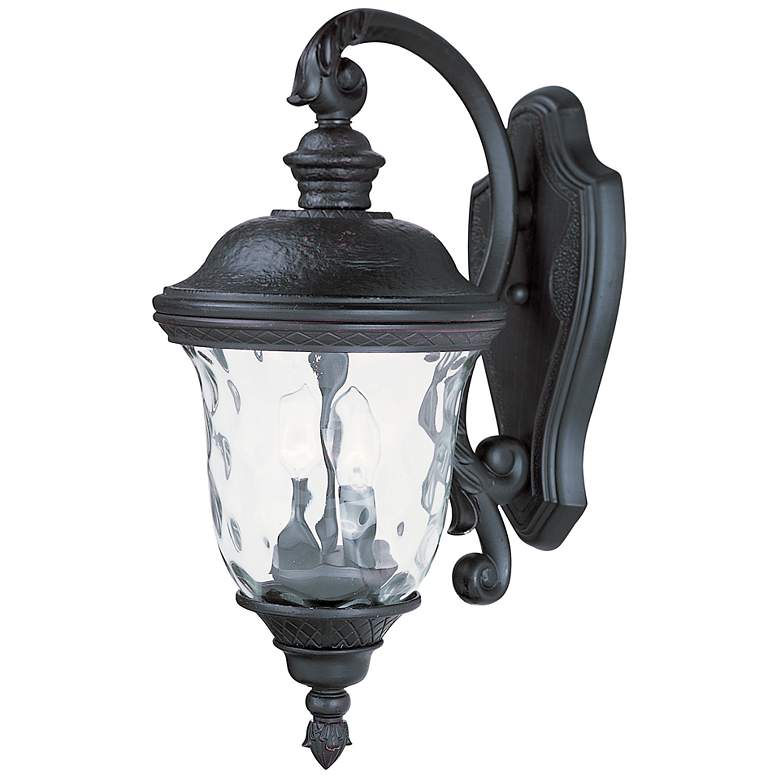 Image 1 Maxim Carriage House 20" High Downbridge Arm Outdoor Wall Light