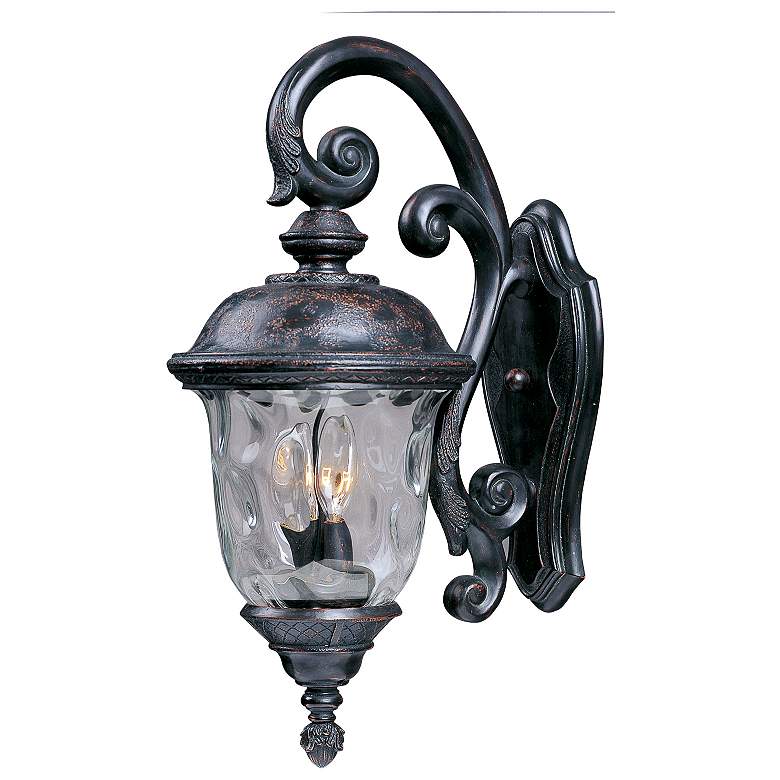 Image 1 Maxim Carriage House 26 1/2" High Downbridge Scroll Outdoor Wall Light