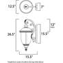 4_Maxim Carriage House 26 1/2" High Downbridge Scroll Outdoor Wall Light more views