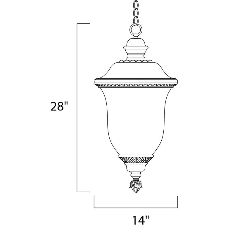 Image 2 Maxim Carriage House 28" High Outdoor Hanging Light more views