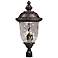 Maxim Carriage House 29" Bronze and Water Glass Outdoor Post Light