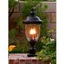 Maxim Carriage House 29" Bronze and Water Glass Outdoor Post Light