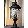 4_Maxim Carriage House 29" Bronze and Water Glass Outdoor Post Light more views