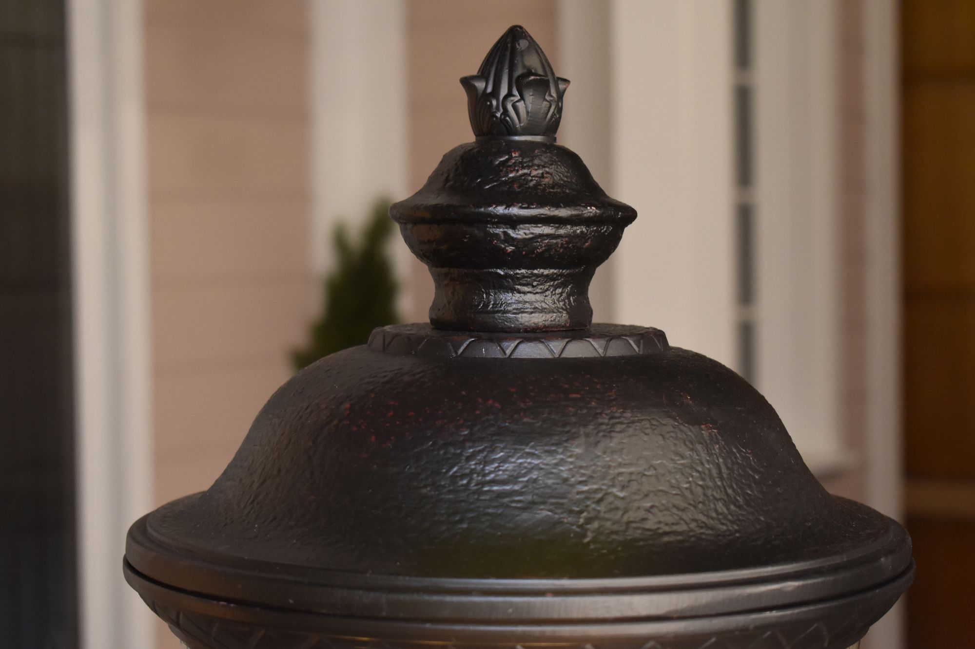 Maxim Carriage House 29" Bronze and Water Glass Outdoor Post Light