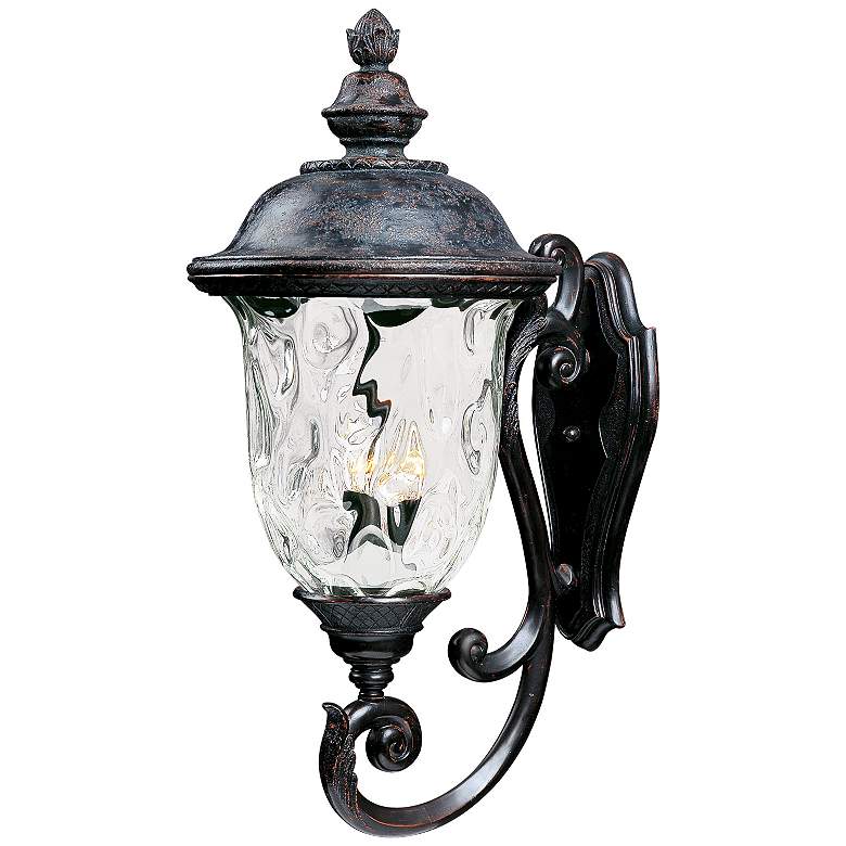 Image 1 Maxim Carriage House 31 inch High Oriental Bronze Outdoor Wall Light