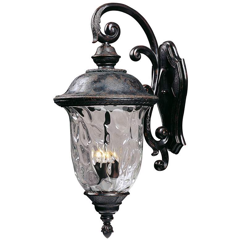 Image 1 Maxim Carriage House 31 inch High Traditional Bronze Outdoor Wall Light