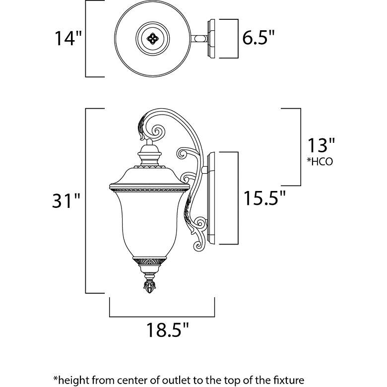 Image 4 Maxim Carriage House 31" High Traditional Bronze Outdoor Wall Light more views