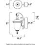 4_Maxim Carriage House 31" High Traditional Bronze Outdoor Wall Light more views