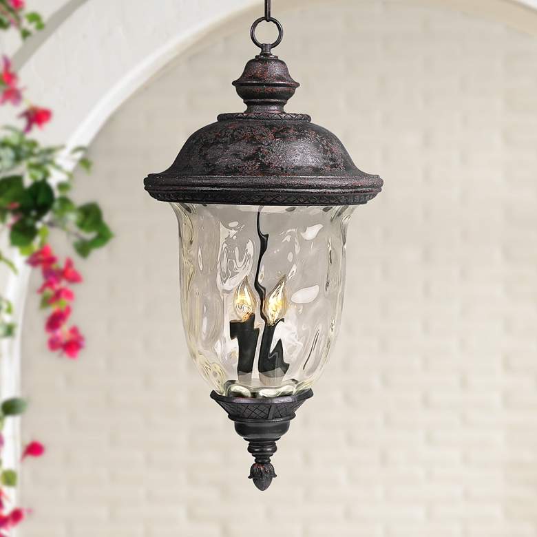 Image 1 Maxim Carriage House Collection 24 1/2" High Outdoor Hanging Light