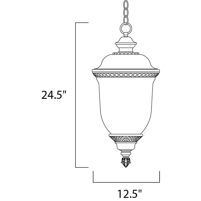 Image 3 Maxim Carriage House Collection 24 1/2" High Outdoor Hanging Light more views