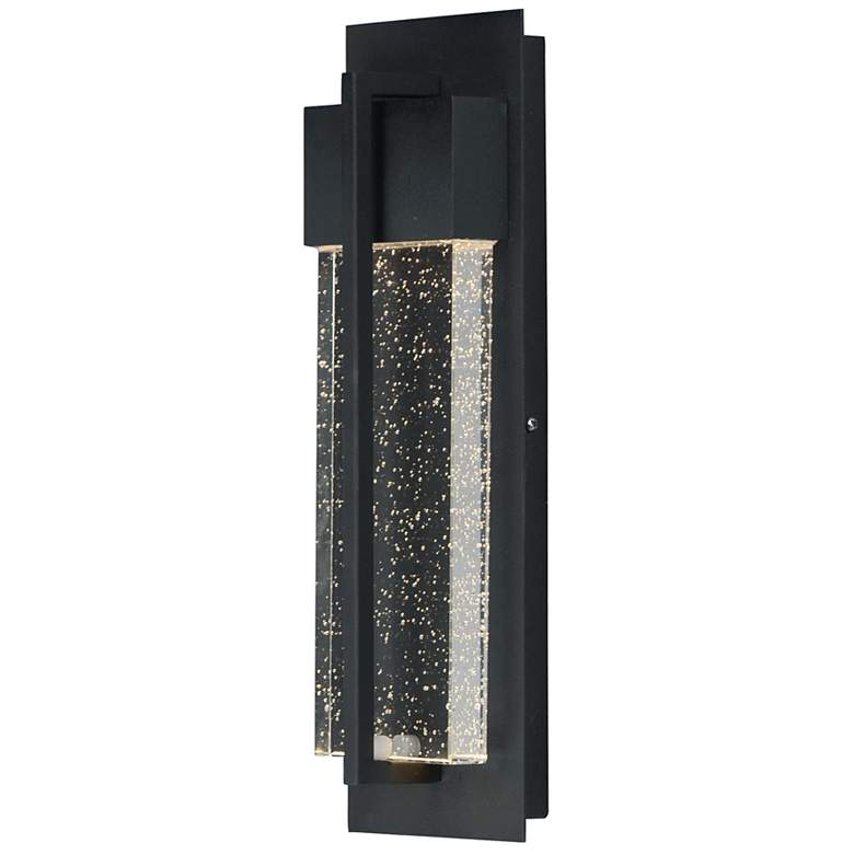Image 2 Maxim Cascade 13 3/4" High Black LED Outdoor Wall Light