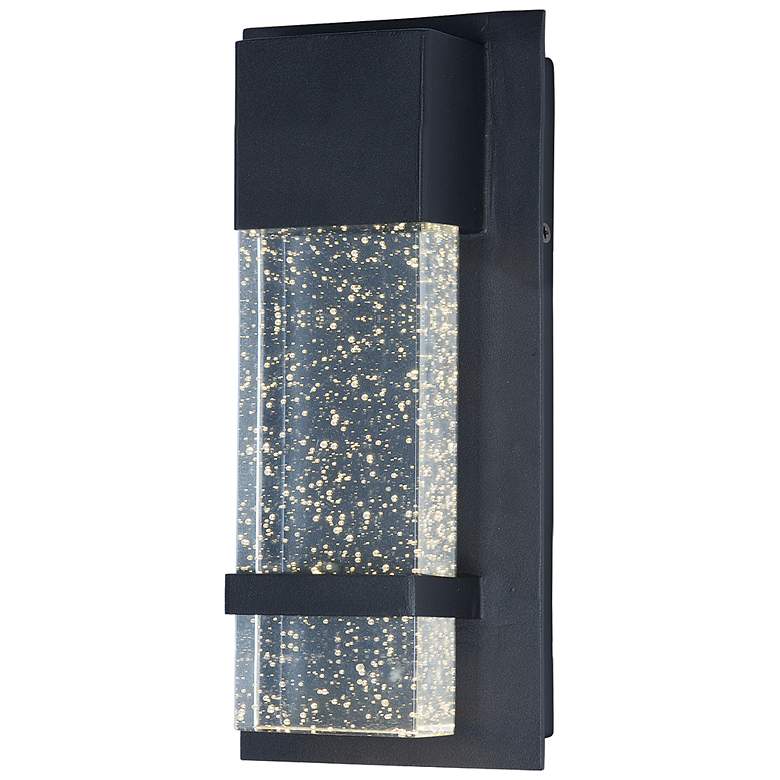 Image 2 Maxim Cascade 13 3/4"H Black Large LED Outdoor Wall Light