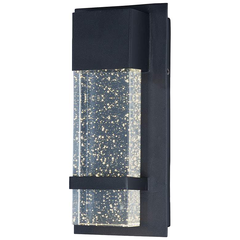 Image 2 Maxim Cascade 13 3/4 inchH Black Large LED Outdoor Wall Light