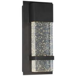 Maxim Cascade 13 3/4&quot;H Black Large LED Outdoor Wall Light