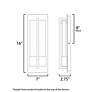 5_Maxim Cascade 16" High Black LED Outdoor Wall Light more views