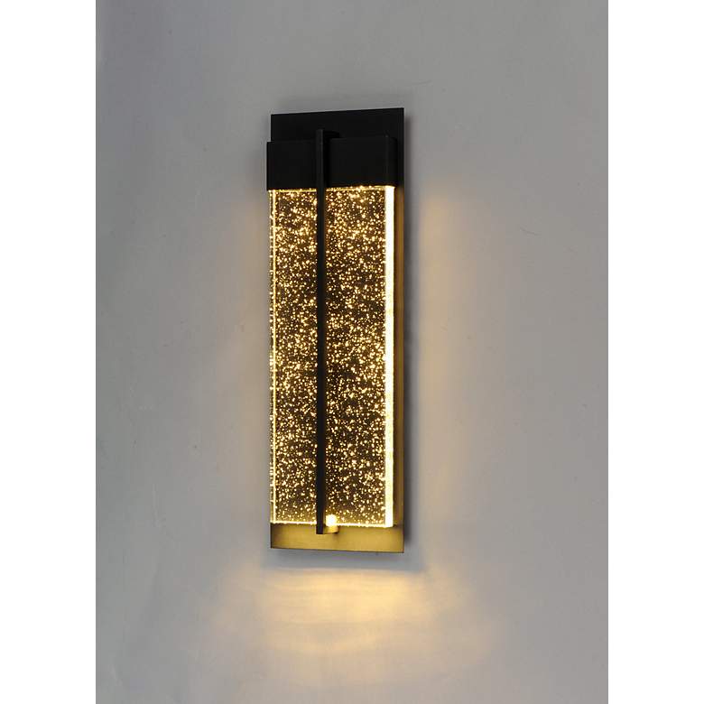 Image 3 Maxim Cascade 21" High Black LED Outdoor Wall Light more views