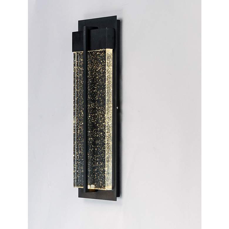 Image 4 Maxim Cascade 21" High Black LED Outdoor Wall Light more views