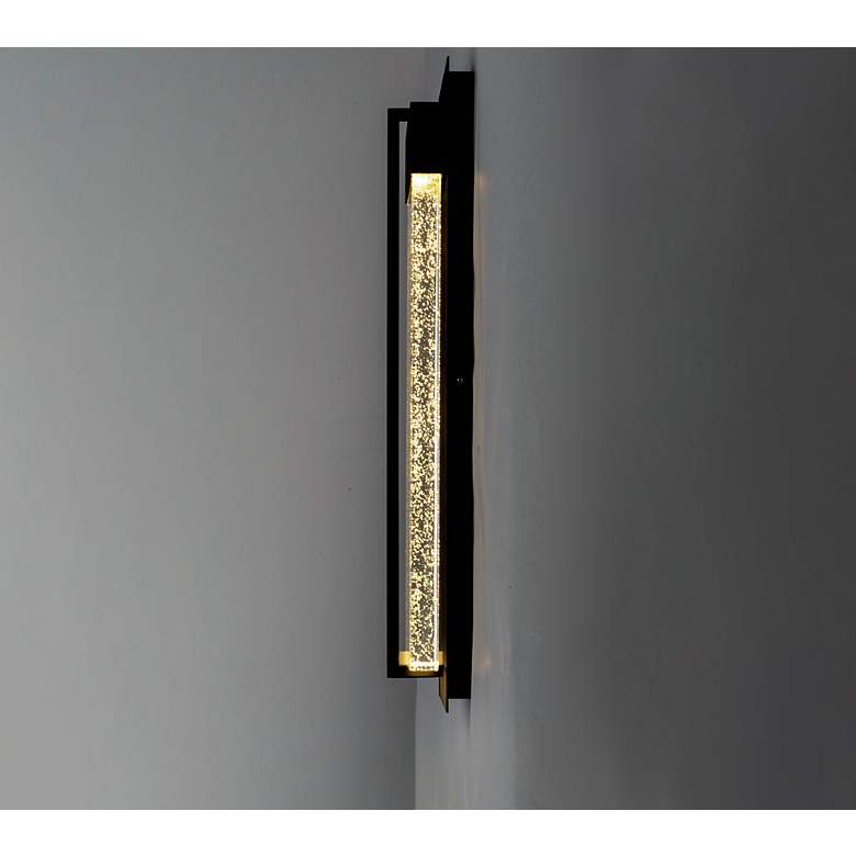 Image 5 Maxim Cascade 21" High Black LED Outdoor Wall Light more views