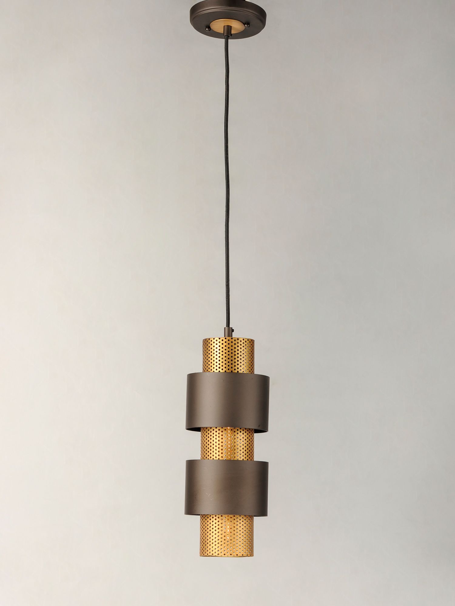 Image 4 Maxim Caspian 5.5" Wide 1-Light Bronze and Brass Modern Pendant Light more views