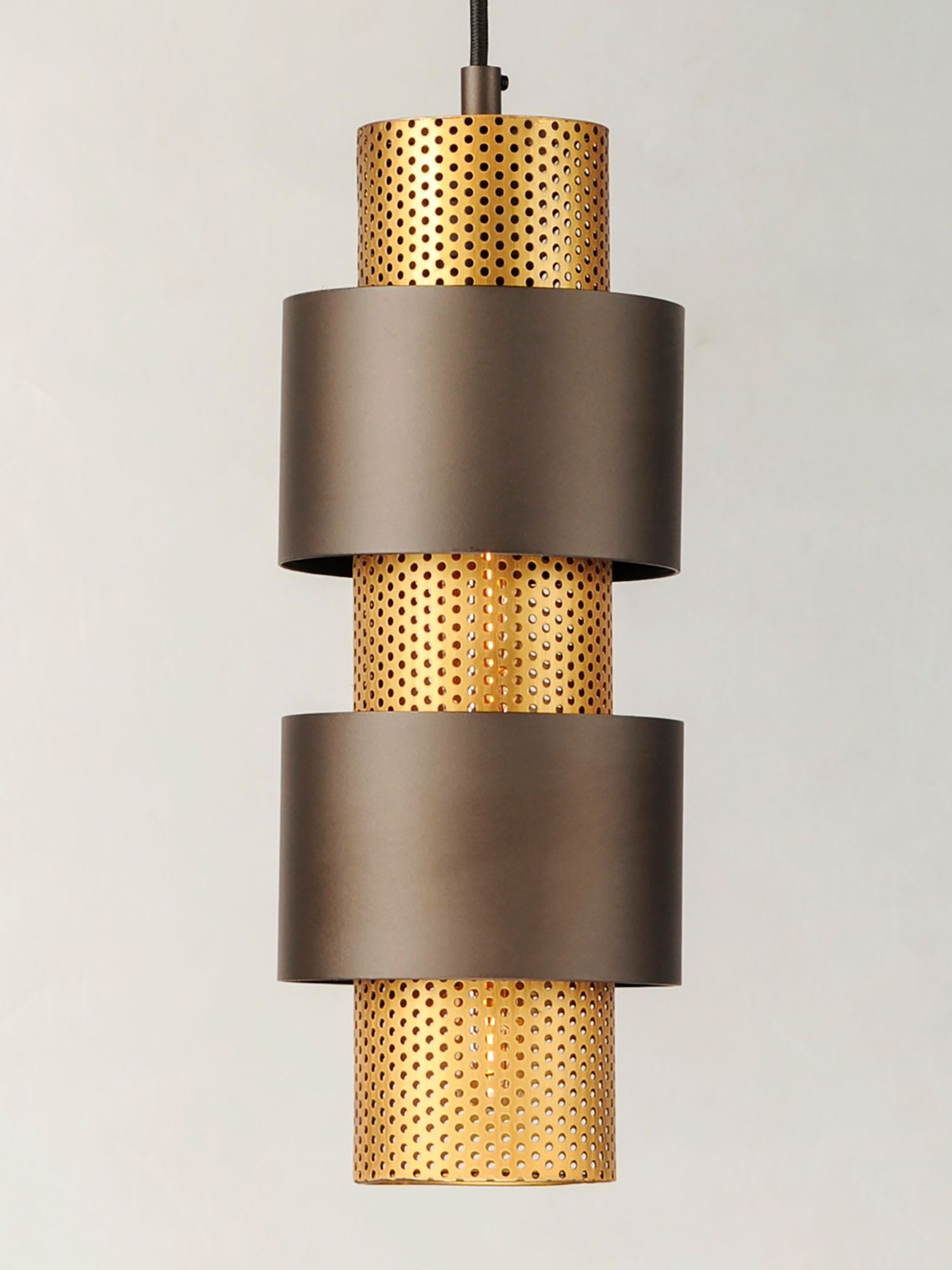 Image 5 Maxim Caspian 5.5" Wide 1-Light Bronze and Brass Modern Pendant Light more views