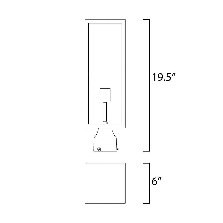 Image 4 Maxim Catalina 19 1/2" High Dark Bronze Outdoor Post Light more views