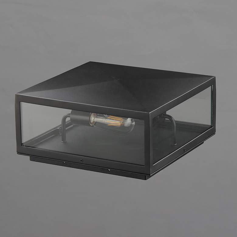 Image 2 Maxim Catalina 6" High Dark Bronze 2-Light Deck Lantern more views