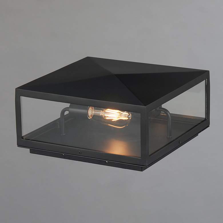 Image 3 Maxim Catalina 6" High Dark Bronze 2-Light Deck Lantern more views