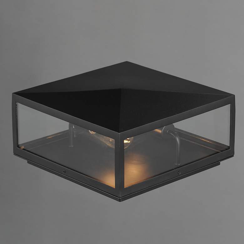 Image 4 Maxim Catalina 6" High Dark Bronze 2-Light Deck Lantern more views
