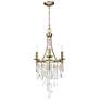 Maxim Cebu 15" Wide Traditional Gold and Glass 3-Light Chandelier
