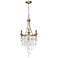 Maxim Cebu 15" Wide Traditional Gold and Glass 3-Light Chandelier