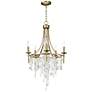 Maxim Cebu 20.8" Traditional Gold and Silver 5-Light Chandelier