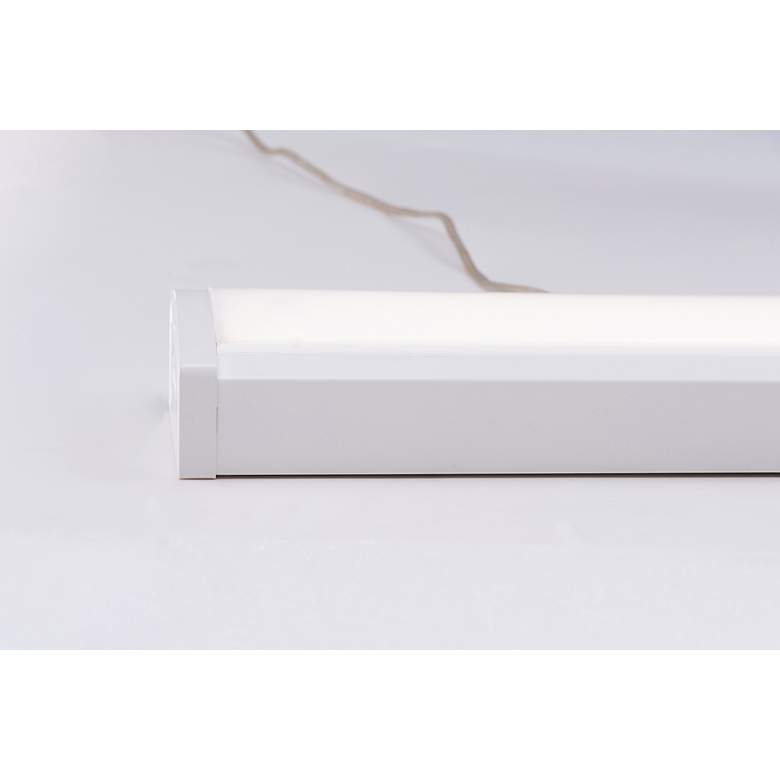 Image 4 Maxim Ceiling Wrap 1-Light 4" Wide White Flush Mount Light more views