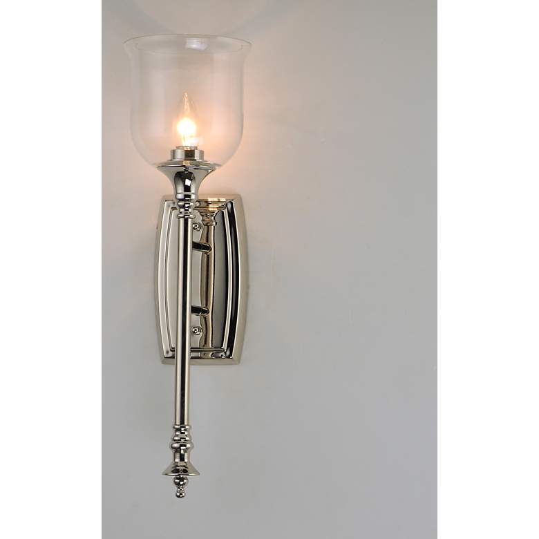 Image 2 Maxim Centennial 22" High Polished Nickel Wall Sconce more views