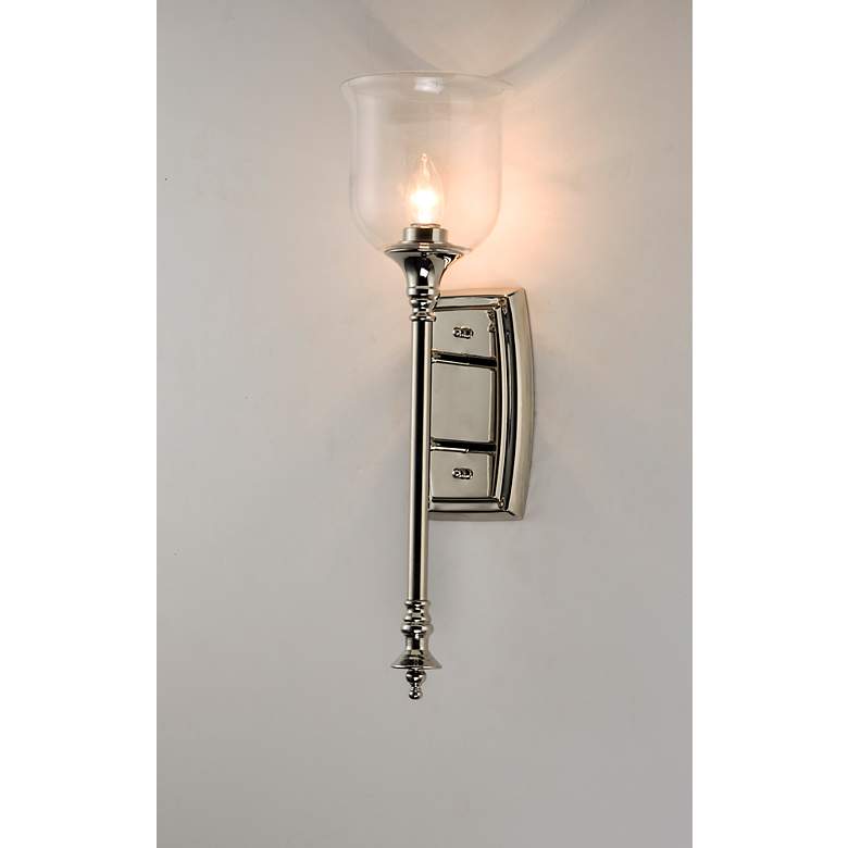 Image 3 Maxim Centennial 22" High Polished Nickel Wall Sconce more views