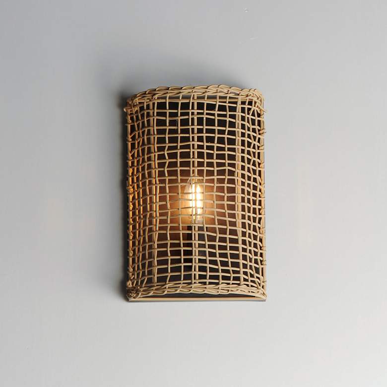 Image 3 Maxim Cestino 12 1/4" High Antique Bronze 1-Light Wall Sconce more views