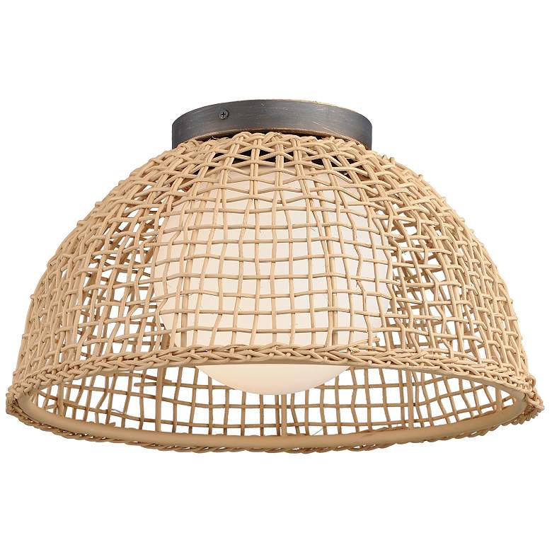 Image 2 Maxim Cestino 15 3/4" Wide Antique Bronze Ceiling Light