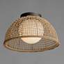 1_Maxim Cestino 15 3/4" Wide Antique Bronze Ceiling Light