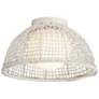 2_Maxim Cestino 15 3/4" Wide Weathered White Ceiling Light