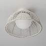 4_Maxim Cestino 15 3/4" Wide Weathered White Ceiling Light more views