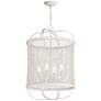 1_Maxim Cestino 19" Wide Weathered White Pendant