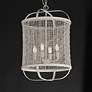 3_Maxim Cestino 19" Wide Weathered White Pendant more views