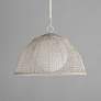 2_Maxim Cestino 21" Wide Weathered White 1-Light Pendant more views