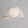 3_Maxim Cestino 21" Wide Weathered White 1-Light Pendant more views