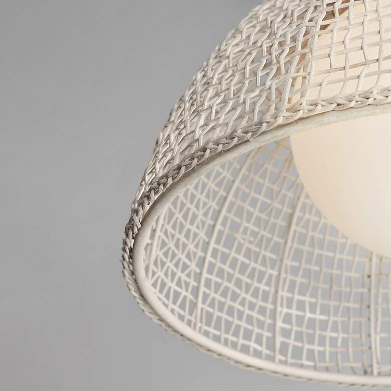 Image 4 Maxim Cestino 21" Wide Weathered White 1-Light Pendant more views