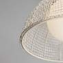 4_Maxim Cestino 21" Wide Weathered White 1-Light Pendant more views